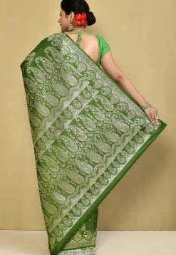 Banarasi Pure Silk Saree in Green