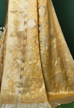 Banarasi Pure Silk Saree in Beige