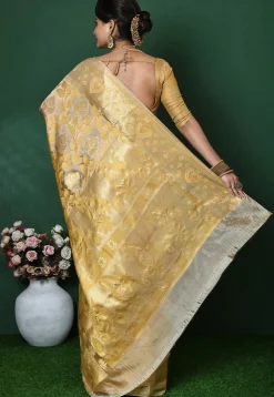 Banarasi Pure Silk Saree in Beige