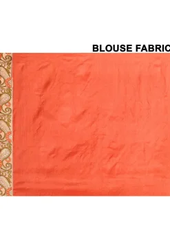 Banarasi Pure Silk Saree in Orange