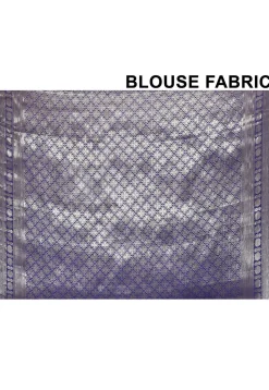 Banarasi Pure Silk Saree in Indigo Blue