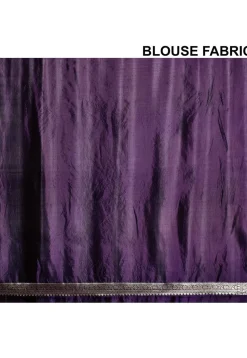 Banarasi Pure Silk Saree in Violet
