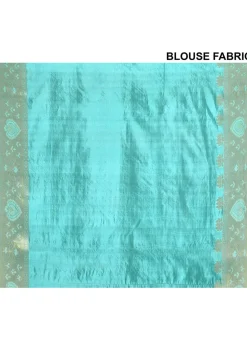 Banarasi Pure Silk Saree in Light Blue