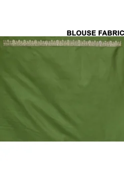 Banarasi Pure Silk Saree in Olive Green