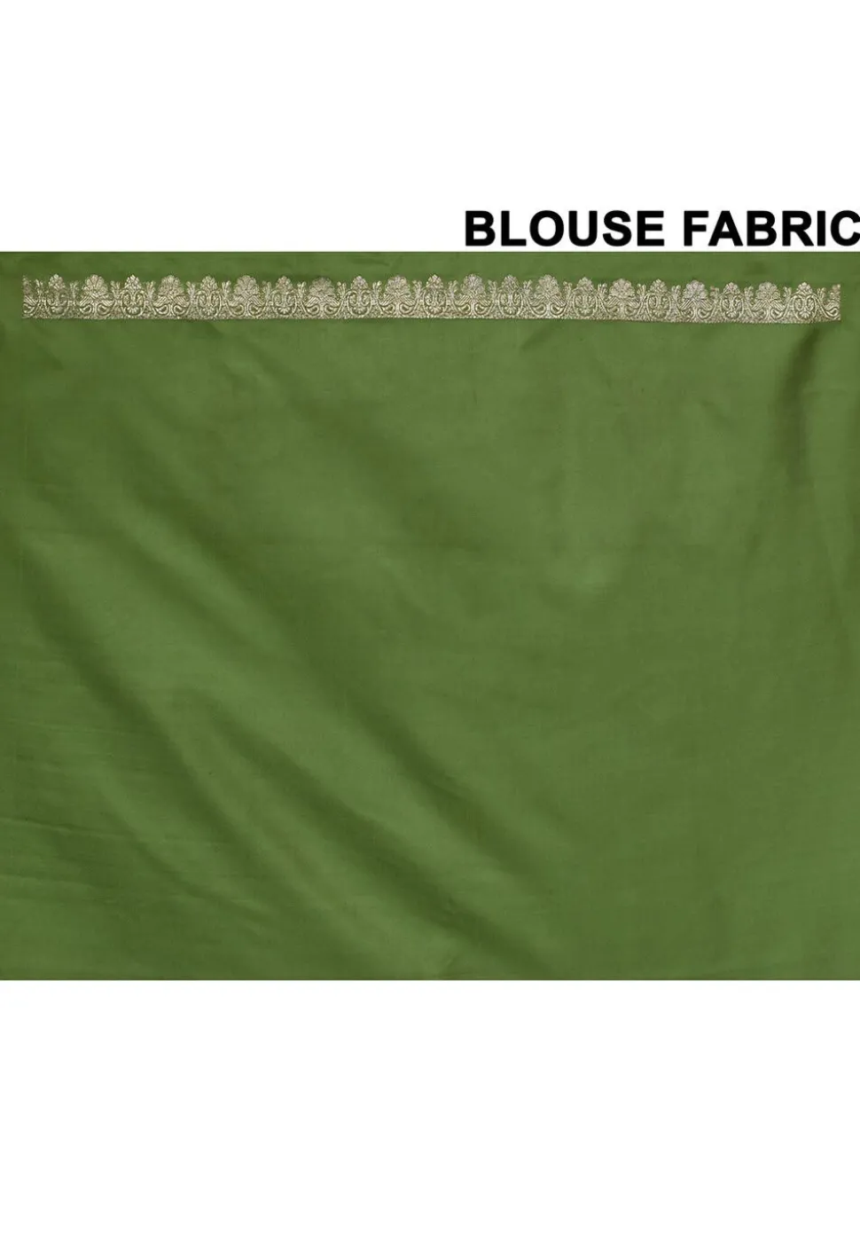 Banarasi Pure Silk Saree in Olive Green