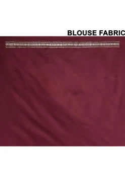 Banarasi Pure Silk Saree in Dark Maroon