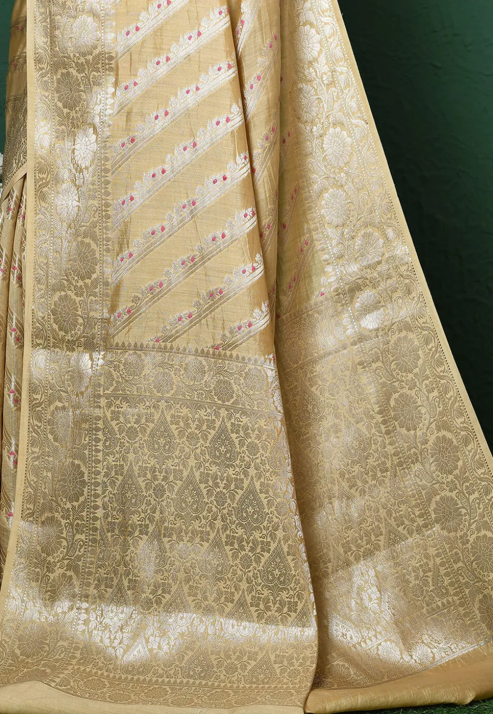 Banarasi Pure Silk Saree in Beige