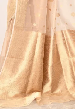 Banarasi Pure Tissue Silk Handloom Saree in Golden