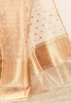 Banarasi Pure Tissue Silk Handloom Saree in Golden
