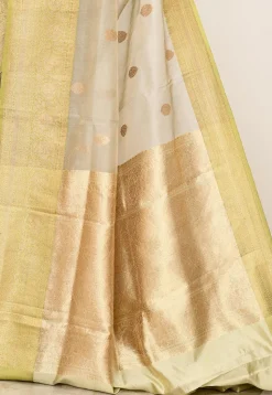 Banarasi Pure Tissue Silk Handloom Saree in Grey