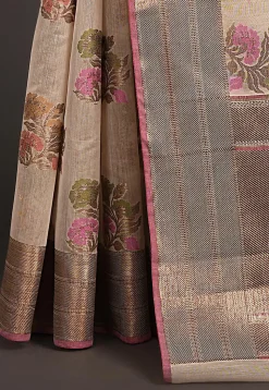 Banarasi Saree in Beige