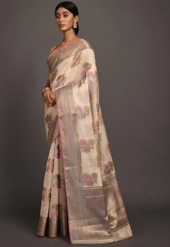 Banarasi Saree in Beige