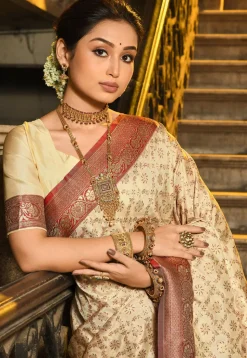 Banarasi Saree in Beige