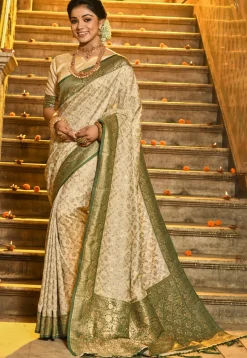 Banarasi Saree in Beige