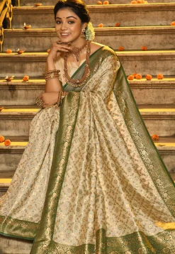 Banarasi Saree in Beige