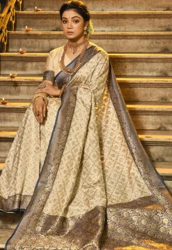 Banarasi Saree in Beige