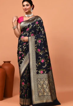 Banarasi Saree in Black