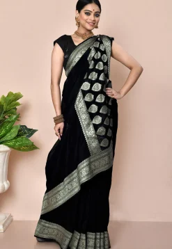 Banarasi Saree in Black