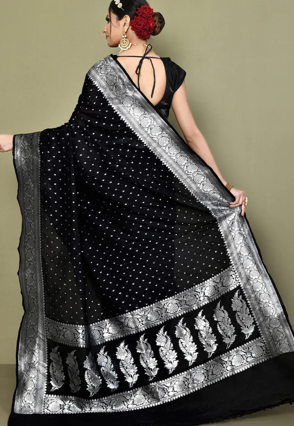 Banarasi Saree in Black