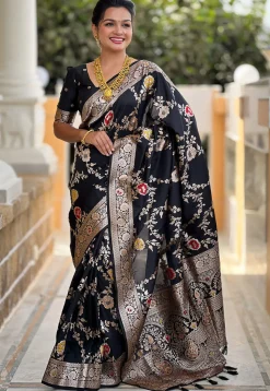 Banarasi Saree in Black