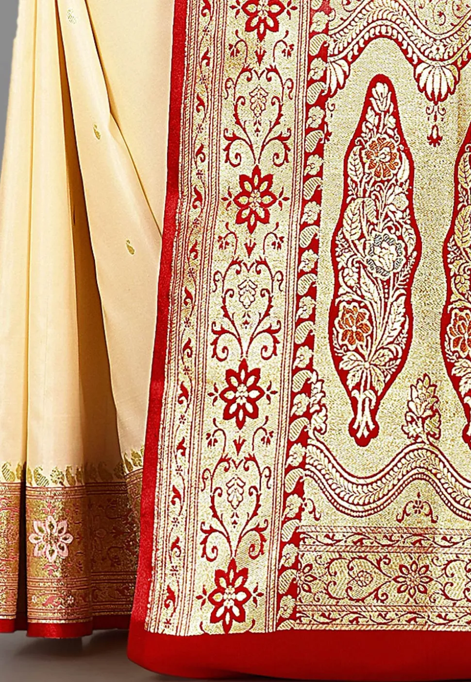 Banarasi Saree in Cream