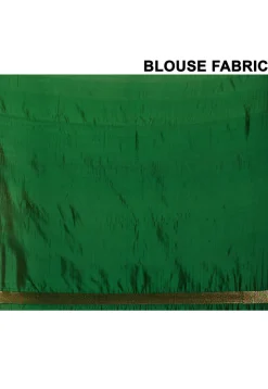 Banarasi Saree in Dark Green