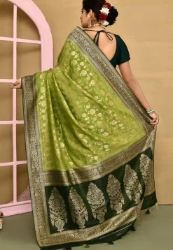 Banarasi Saree in Green
