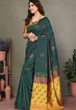 Banarasi Saree in Green