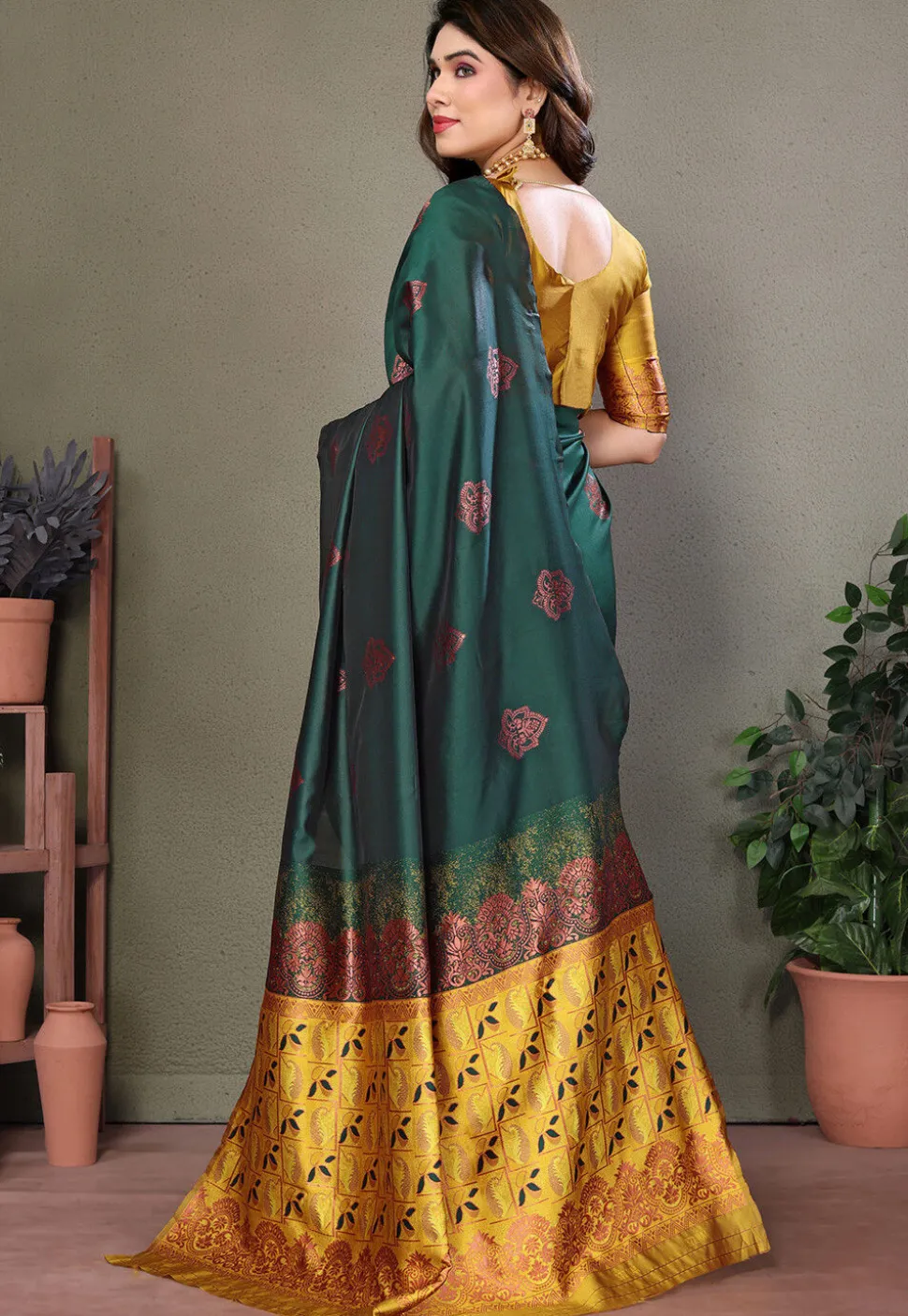 Banarasi Saree in Green