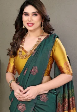 Banarasi Saree in Green