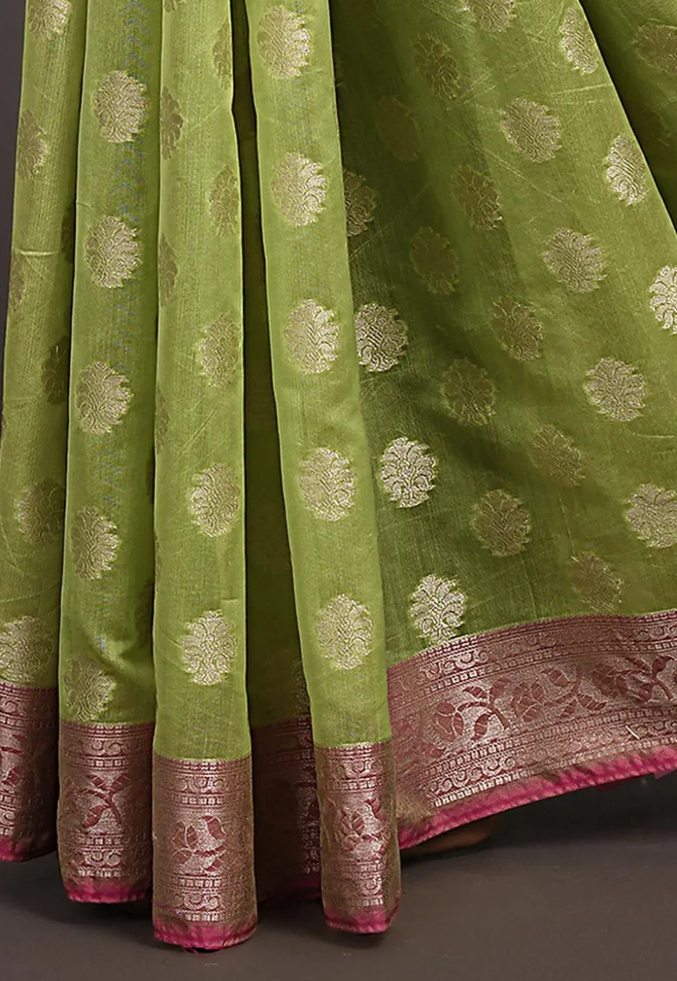 Banarasi Saree in Light Green