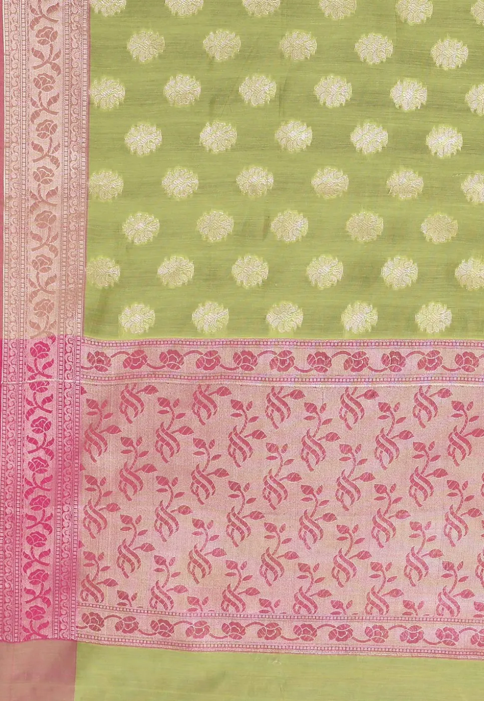 Banarasi Saree in Light Green