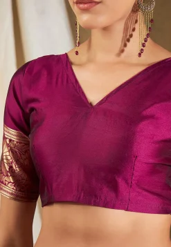 Banarasi Saree in Magenta