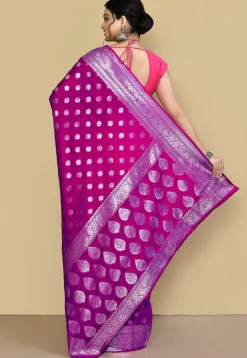 Banarasi Saree in Magenta