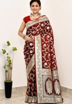 Banarasi Saree in Maroon