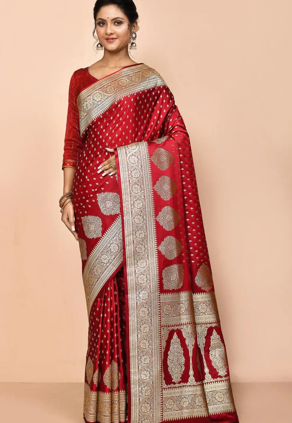 Banarasi Saree in Maroon
