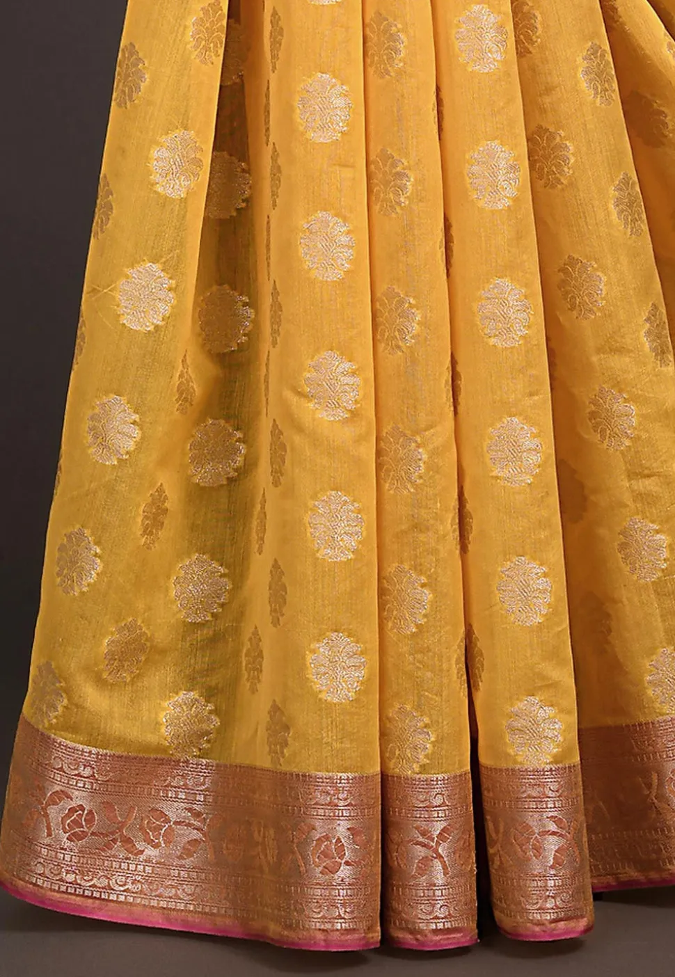 Banarasi Saree in Mustard
