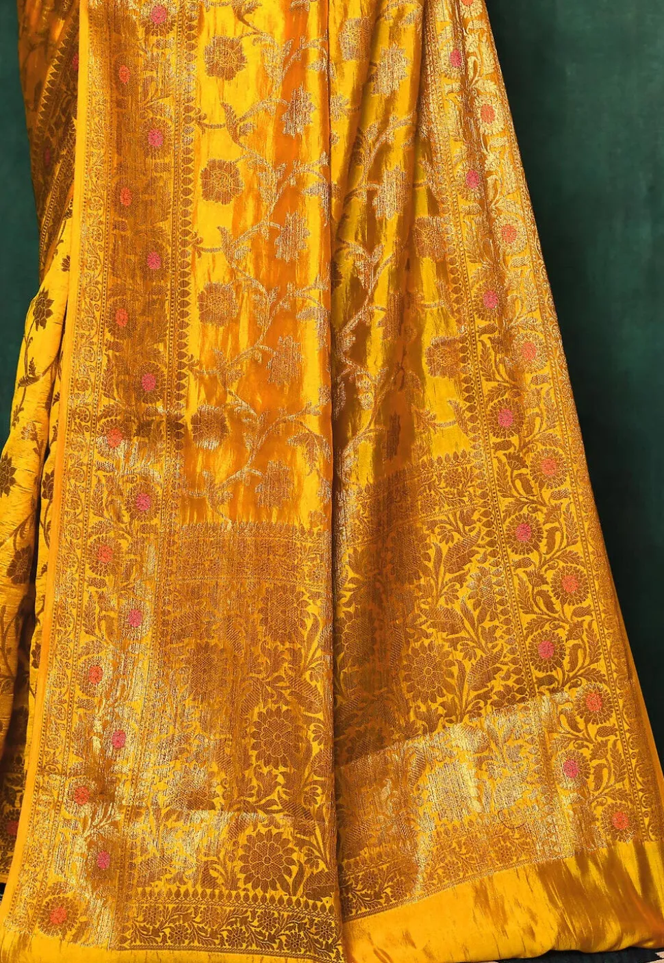 Banarasi Saree in Mustard