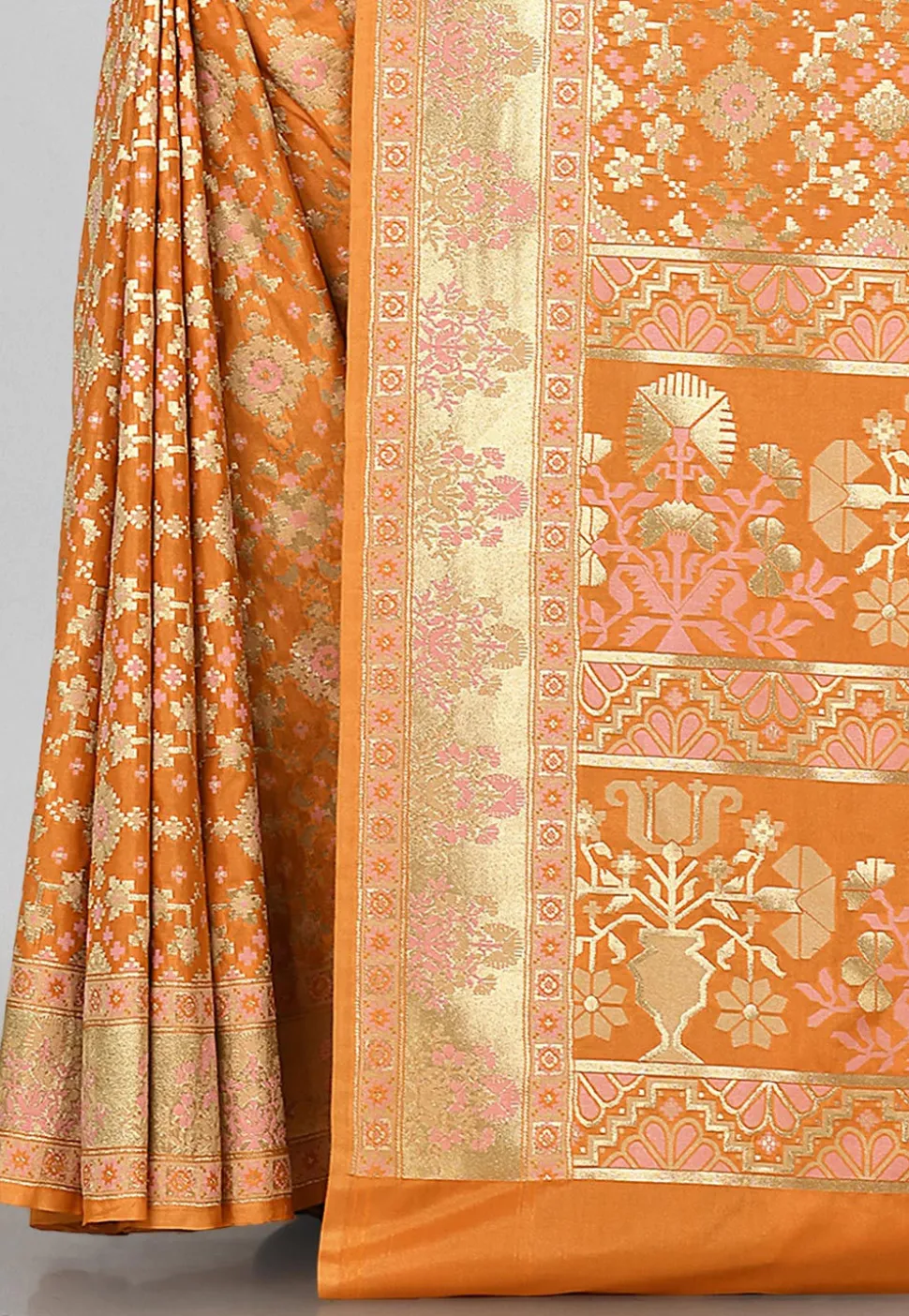 Banarasi Saree in Mustard