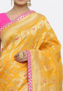 Banarasi Saree in Mustard