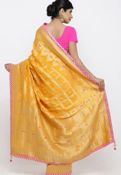 Banarasi Saree in Mustard