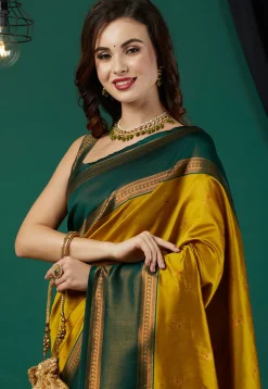 Banarasi Saree in Mustard