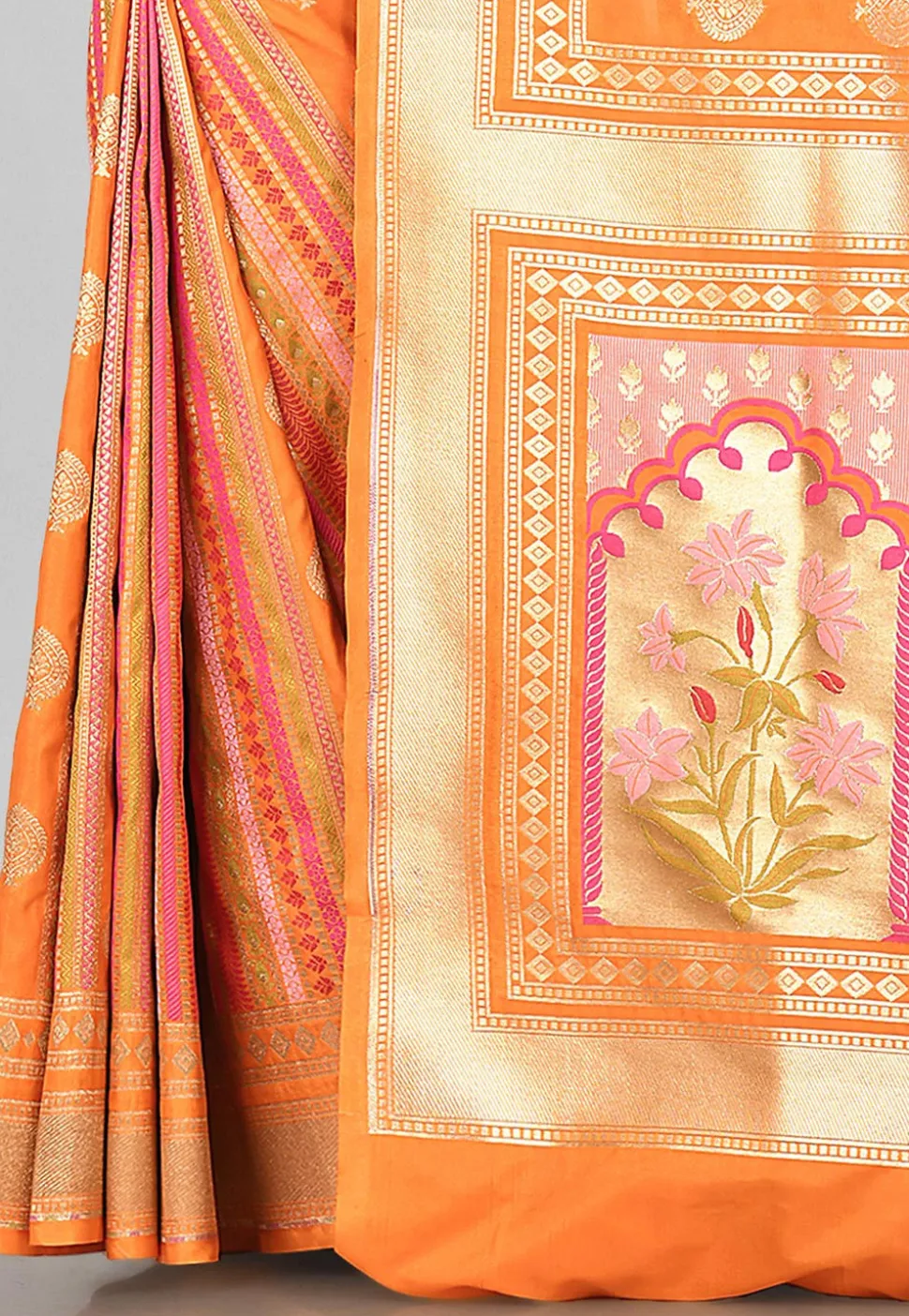 Banarasi Saree in Mustard