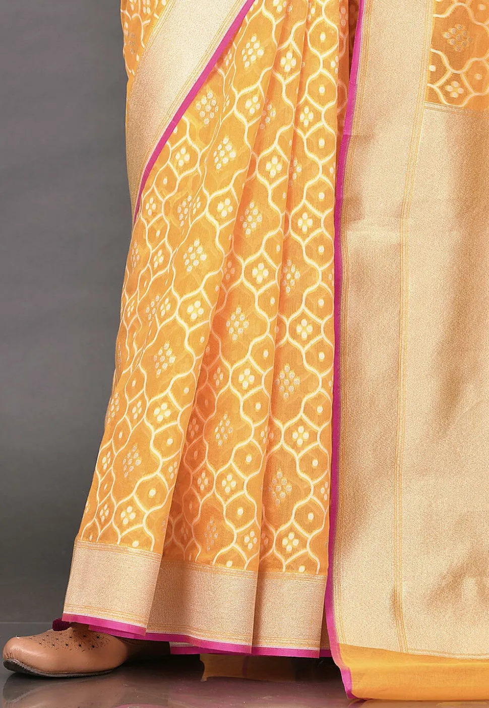Banarasi Saree in Mustard