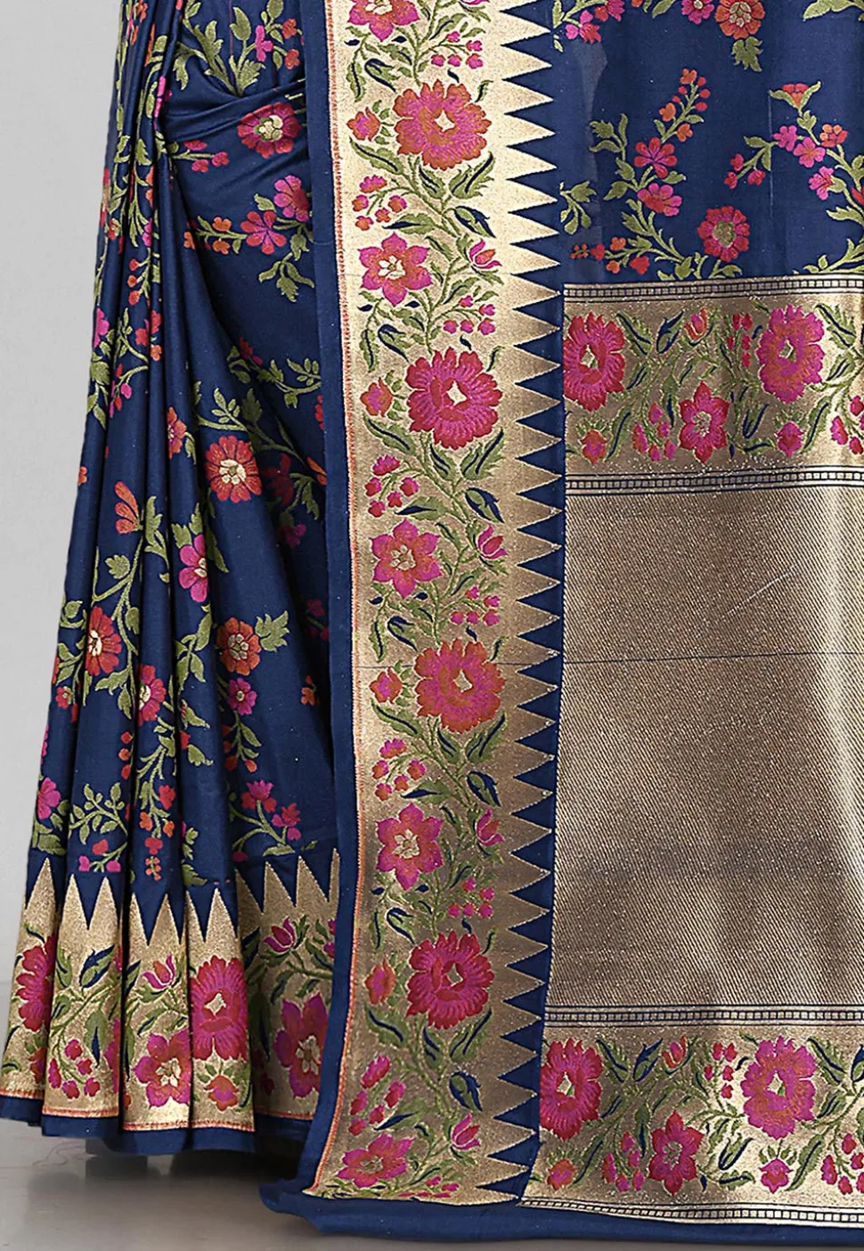 Banarasi Saree in Navy Blue