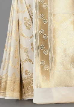 Banarasi Saree in Off White