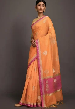 Banarasi Saree in Orange