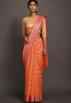 Banarasi Saree in Orange
