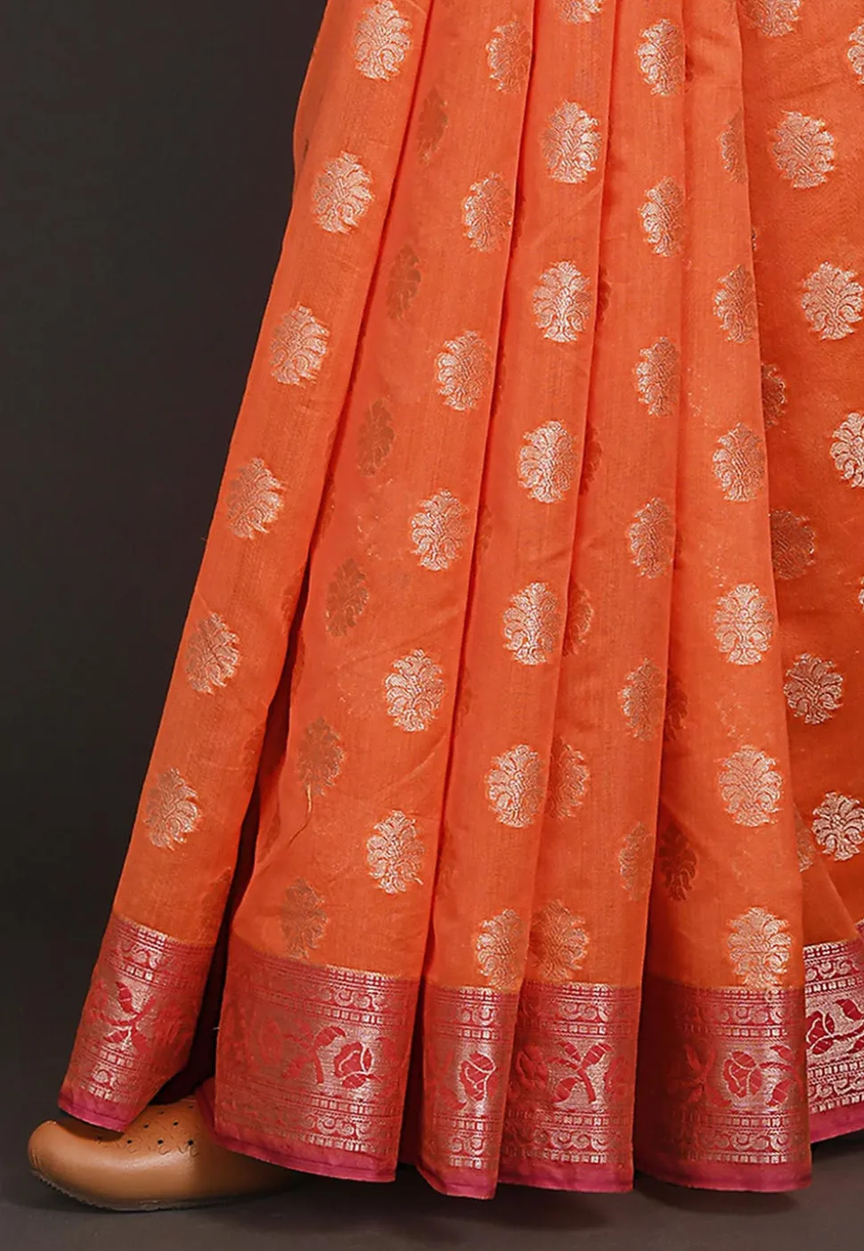 Banarasi Saree in Orange