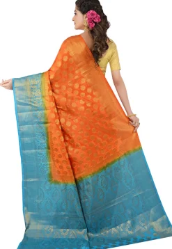 Banarasi Saree in Orange